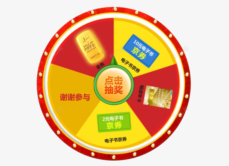 红色幸运大转盘png免抠素材_88icon https://88icon.com 五级奖项 圆形转盘 点击抽奖 红色转盘