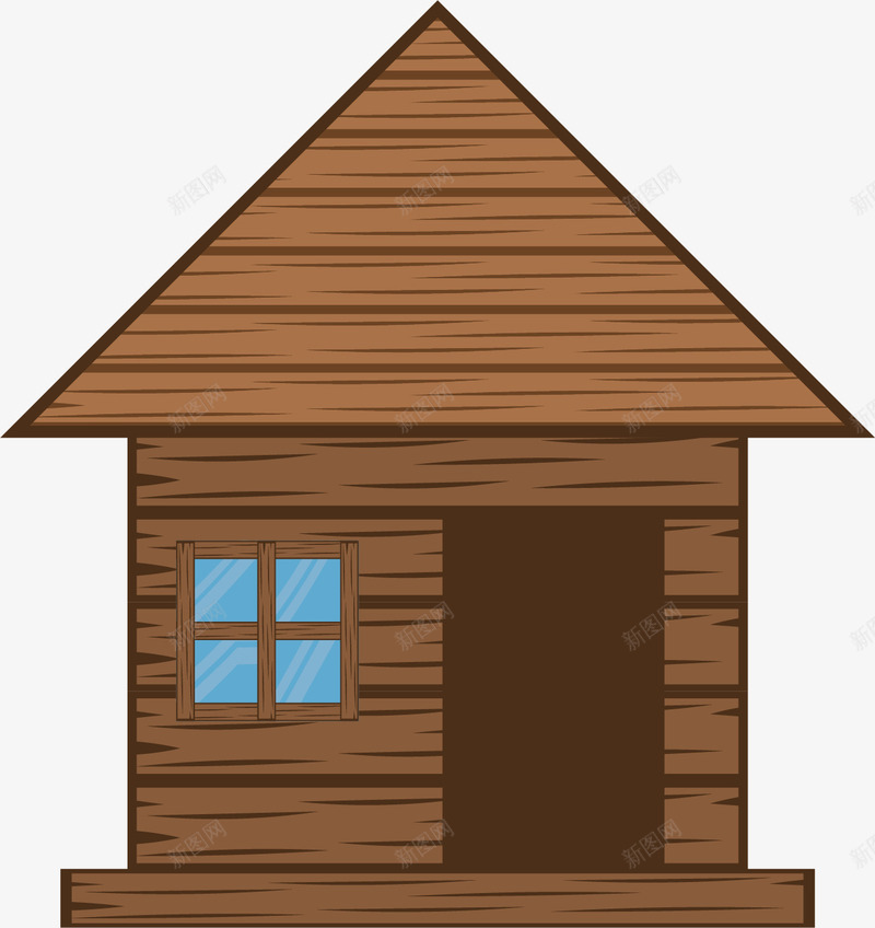 卡通简陋小木屋png免抠素材_88icon https://88icon.com 农舍 卡通房屋 小房子 小木屋 居民区剪影 建筑 树林 森林小屋 简陋