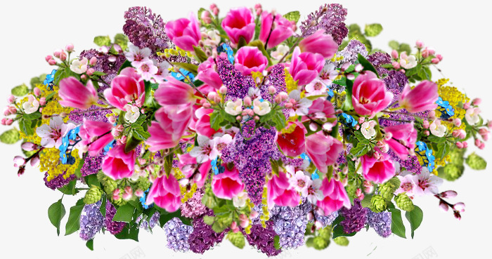 花团锦簇各种鲜花png免抠素材_88icon https://88icon.com 喇叭花 玫瑰花 紫色 红色 花团 花盆 鲜花