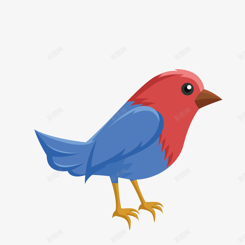 红紫色小鸡儿矢量图eps免抠素材_88icon https://88icon.com 动物 卡通 图案 小清新 小鸡儿 简约 红色 装饰 飞鸟 鸟类 矢量图