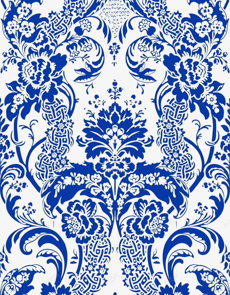 中国古典青花瓷花纹图样牡丹花底png免抠素材_88icon https://88icon.com 中国古典花纹 牡丹花底 牡丹花底纹 青瓷花纹 青花瓷花纹