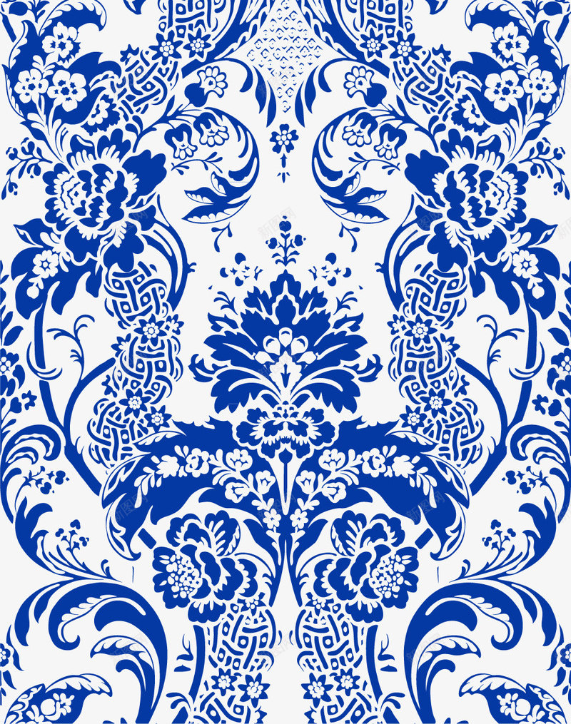 中国古典青花瓷花纹图样牡丹花底png免抠素材_88icon https://88icon.com 中国古典花纹 牡丹花底 牡丹花底纹 青瓷花纹 青花瓷花纹