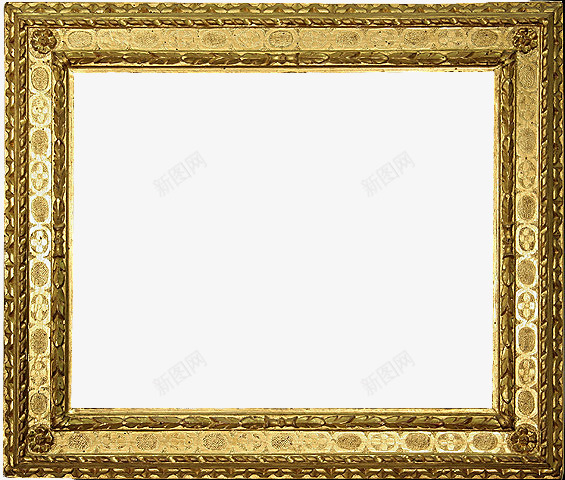 欧式金色边框相框png免抠素材_88icon https://88icon.com 欧式 相框 边框 金色