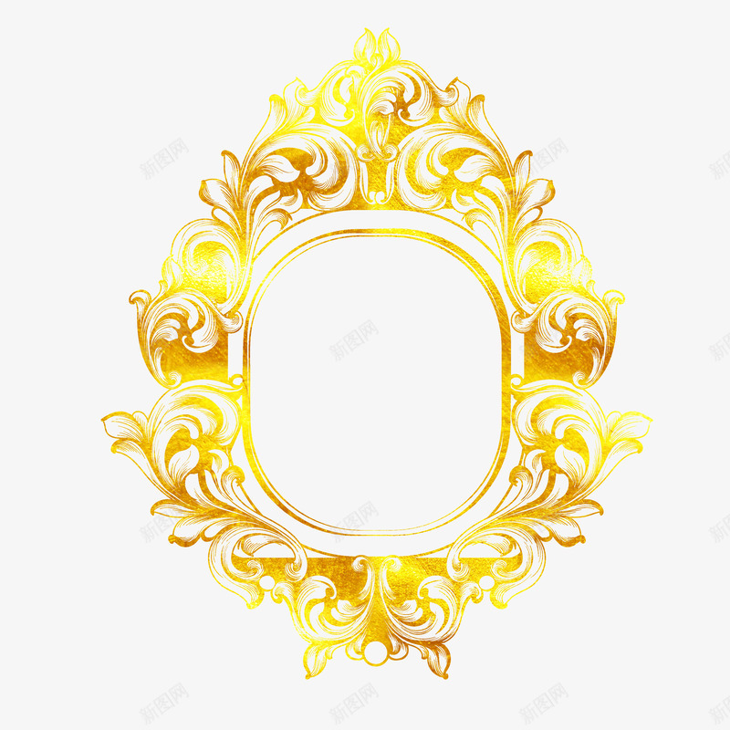 复古欧式潮流烫金相框图png免抠素材_88icon https://88icon.com 免抠图 复古 欧式 潮流 烫金 烫金边框 相框 边框 金色边框