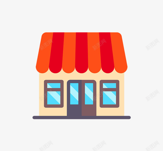 商店psd免抠素材_88icon https://88icon.com 便利店 商店 商铺 商铺门 小店 店铺 房子 超市