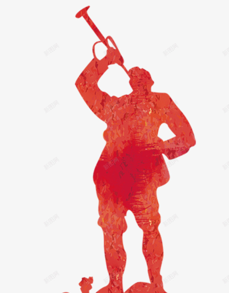 革命战士吹喇叭png免抠素材_88icon https://88icon.com 七一建党节 党在我心中 八路军 号外号外 吹喇叭 建党周年 永远的丰碑 爱党爱国 革命战士