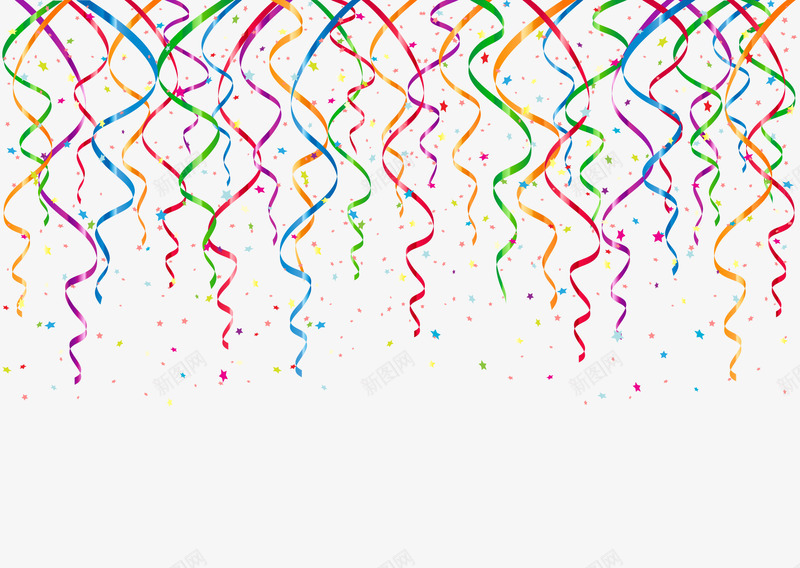 彩屑彩带矢量图eps免抠素材_88icon https://88icon.com 免抠素材 彩屑 矢量素材 背景素材 装饰设计 矢量图