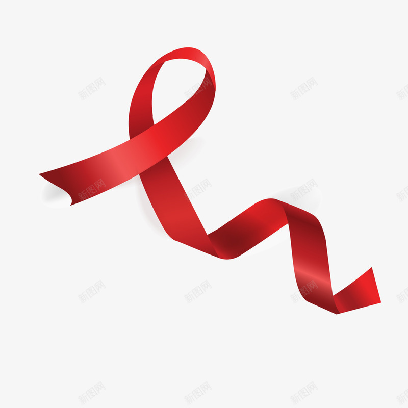 红色丝带装饰png免抠素材_88icon https://88icon.com 卡通丝带 活动装饰 红色丝带 背景装饰