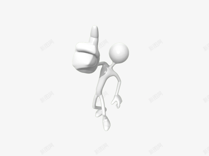 竖起大拇指的3d小人png免抠素材_88icon https://88icon.com 3d小人 大拇指 点赞 白色小人 赞美