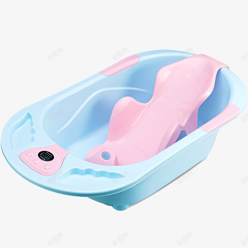 蓝粉色儿童沐浴盆png免抠素材_88icon https://88icon.com 产品实物 可坐躺通用浴盆 婴儿浴盆 宝宝浴盆 新生儿沐浴用品 洗澡盆 蓝粉色儿童沐浴盆