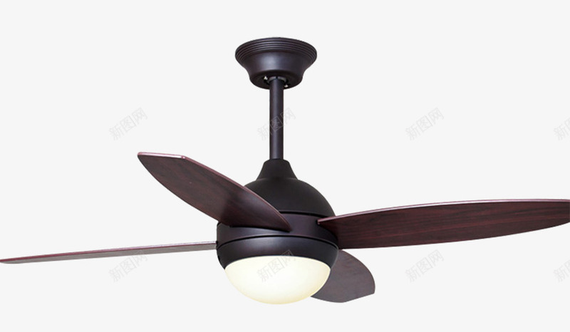 现代美式四叶电扇灯png免抠素材_88icon https://88icon.com 吊扇 吊灯 四叶 现代 电扇灯 美式 风扇灯 餐厅 黑色