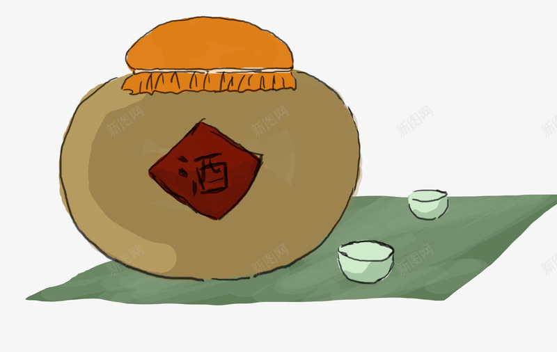 手绘二十四节气白露米酒psd免抠素材_88icon https://88icon.com 二十四节气 喝酒 手绘 手绘二十四节气白露米酒 白露 米酒 酒 酒馆