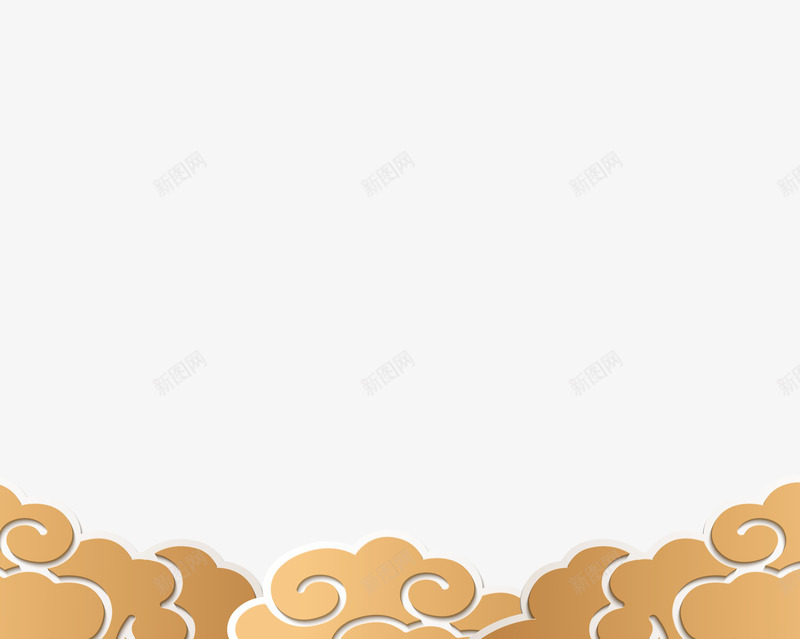金色祥云元素png免抠素材_88icon https://88icon.com 云彩 喜庆 春节 祥云 装饰 金色