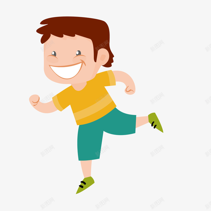 奔跑的男孩png免抠素材_88icon https://88icon.com png图形 png装饰 人物 卡通 男孩 装饰