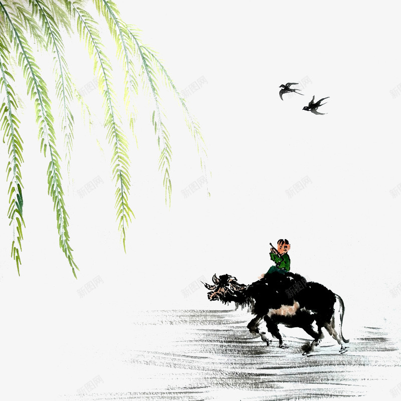 二十四节气农历清明牧童水牛psd免抠素材_88icon https://88icon.com 农历 可爱 团子 扫墓 春天 春日 春花 村舍 水牛 牧童 清明 绿色 装饰