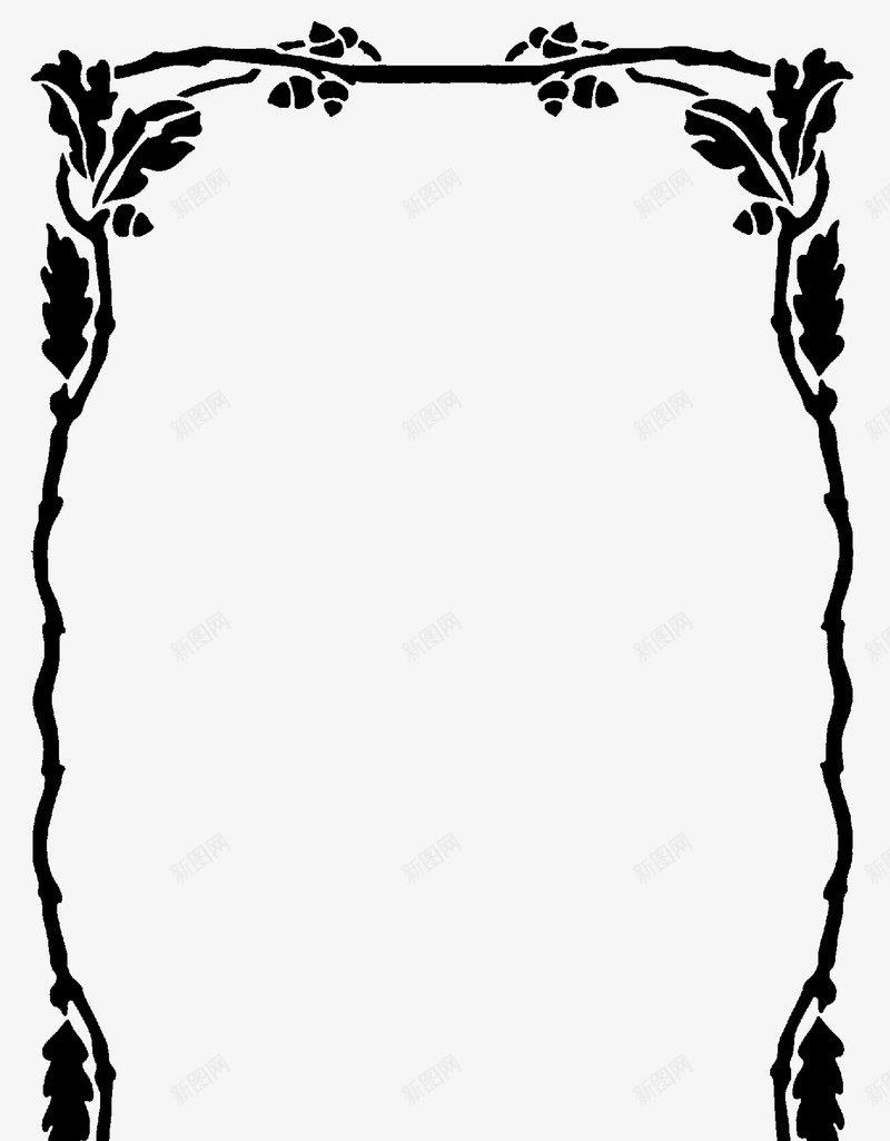 经典复古花纹边框png免抠素材_88icon https://88icon.com 文字背景图形 相框 简约 花纹 边框