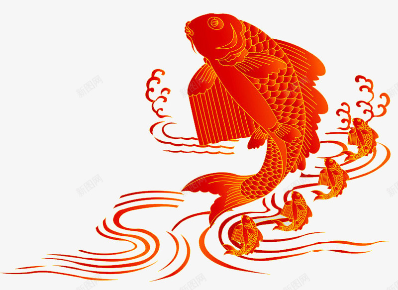 鲤鱼水纹png免抠素材_88icon https://88icon.com 水纹 水花 波浪 海浪素材 红鲤鱼跃龙门 跃龙门 金鱼 鱼 鱼跃龙门 鲤跃龙门 鲤鱼 鲤鱼跳龙门 龙门