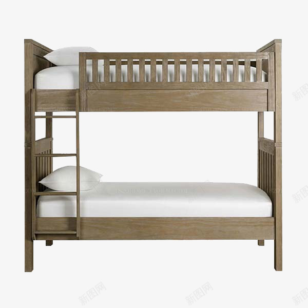 整洁上下铺png免抠素材_88icon https://88icon.com 上下铺 家具 木质 高低床