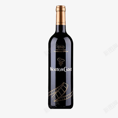 法国红葡萄酒png免抠素材_88icon https://88icon.com 产品实物 木桐嘉棣红酒 木桐酒堡 法国 红葡萄酒