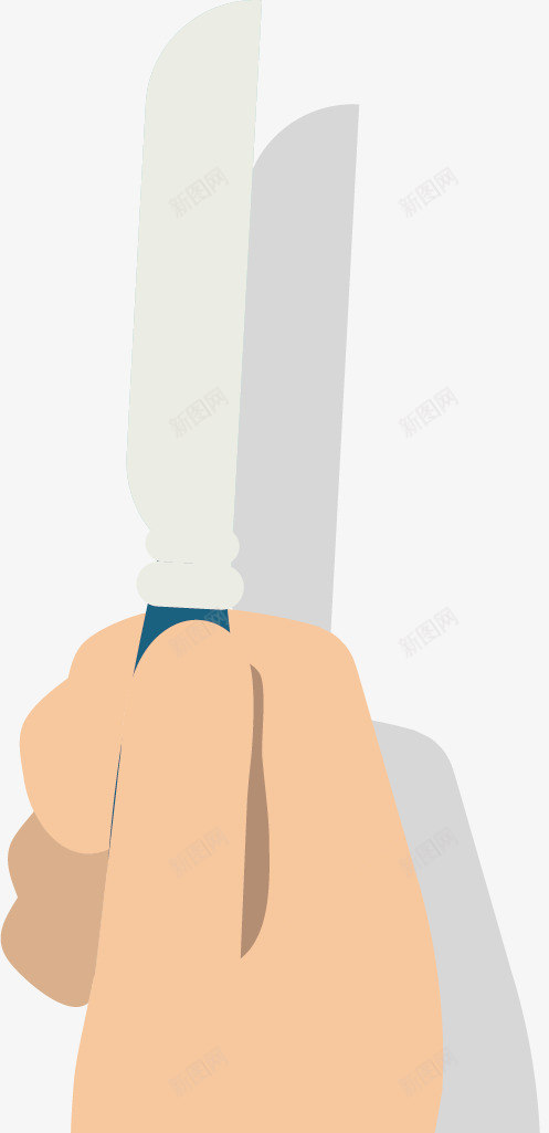 手拿小刀图矢量图ai免抠素材_88icon https://88icon.com 单手 卡通手绘 小刀 手拿小刀 水果刀 用具 矢量图 阴影