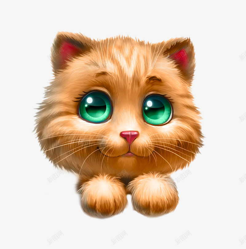萌萌的猫咪png免抠素材_88icon https://88icon.com png图片 png图片素材 免费png素材 动物 可爱 绿眼睛 高清萌萌的猫咪