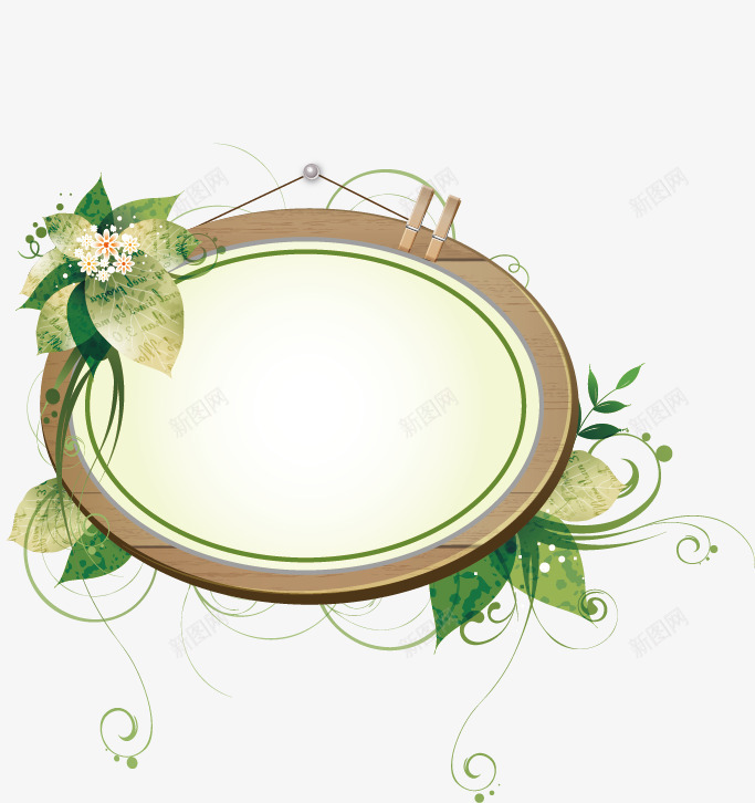 花纹边框矢量图ai免抠素材_88icon https://88icon.com 精美泛绿相框 花纹边框 边框设计 矢量图
