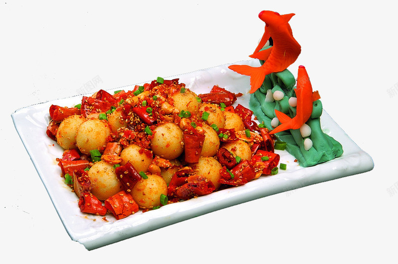 脆椒墨鱼丸png免抠素材_88icon https://88icon.com 传统美食 炒鱼丸 辣椒墨鱼丸 餐饮美食 鱼丸 麻辣鱼丸