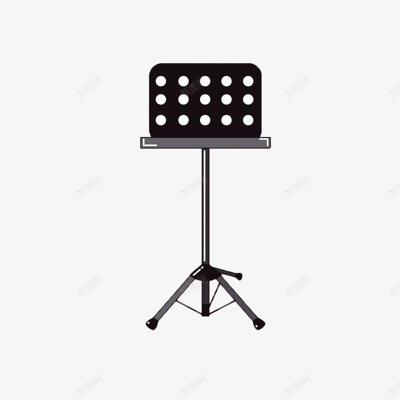 黑色金属曲谱台子png免抠素材_88icon https://88icon.com 指挥棒 曲谱台子 棍棒 金属 音乐 黑色