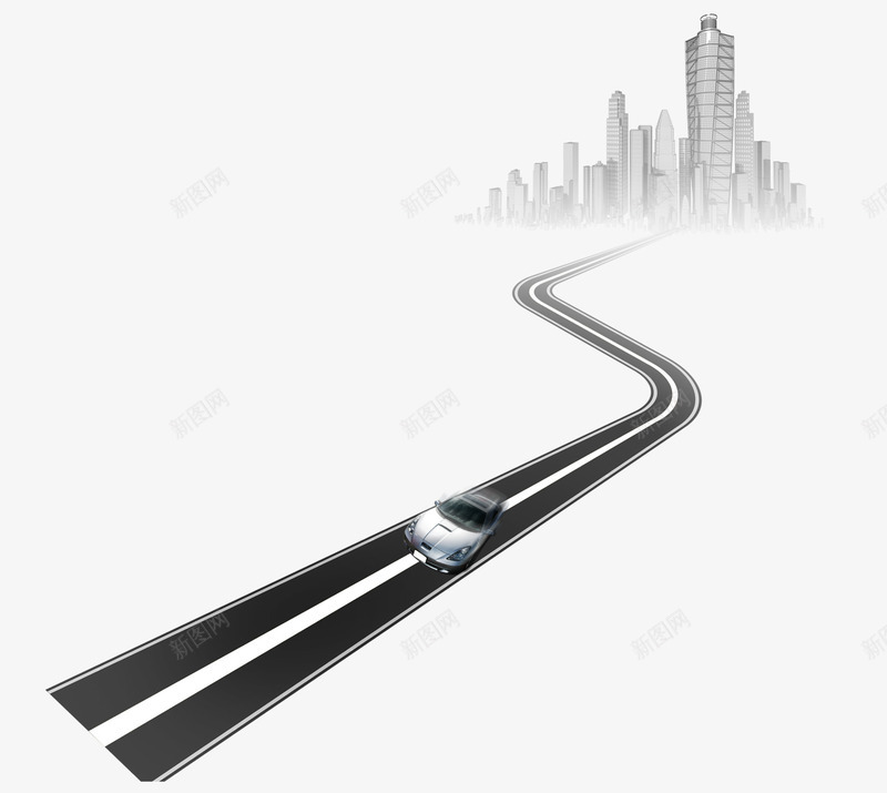 路面城市元素psd免抠素材_88icon https://88icon.com 城市 科幻 路面 黑色
