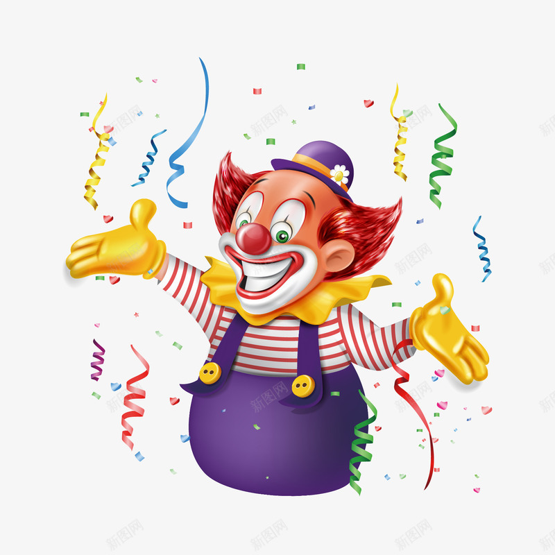 愚人节小丑欢乐撒花矢量图ai免抠素材_88icon https://88icon.com 41 joker 小丑 愚人 愚人节 愚人节免抠PNG素材 愚人节欢乐场景 撒花 撒花卡通 撒花庆祝 气氛撒花 活动 矢量图