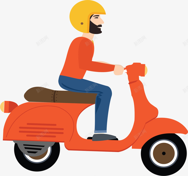 骑摩托的外卖小哥png免抠素材_88icon https://88icon.com 取外卖 外卖员 外卖小哥 接单外卖 矢量png 送外卖