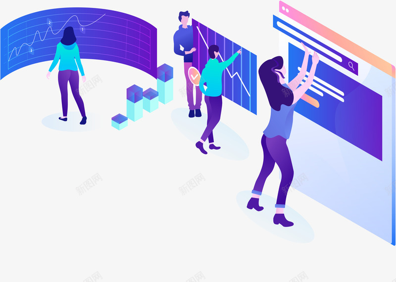 25D卡通人物大屏幕数据分析png免抠素材_88icon https://88icon.com 25D 25D卡通人物大屏幕数据分析金融投资插画免费下载 卡通人物 大屏幕 插画 数据分析 金融投资
