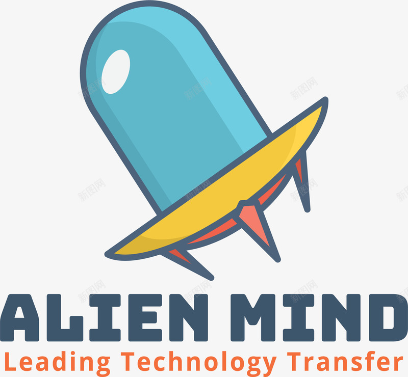 玻璃罩太空飞船矢量图eps免抠素材_88icon https://88icon.com 外星人 矢量素材 飞碟 飞船 高科技 矢量图