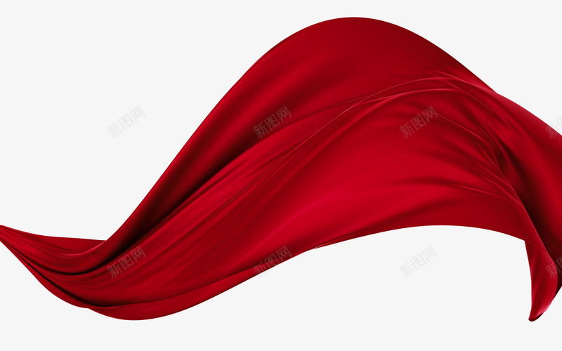 中国风红色绸缎丝带png免抠素材_88icon https://88icon.com 丝带 国风 红色 绸缎