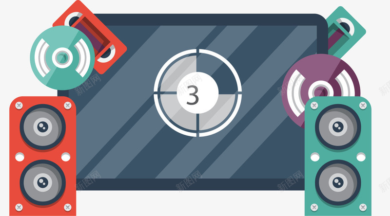 电影院放映厅音响png免抠素材_88icon https://88icon.com 家庭影院 影视 播放 放映 放映厅 电影节 电影院 音响