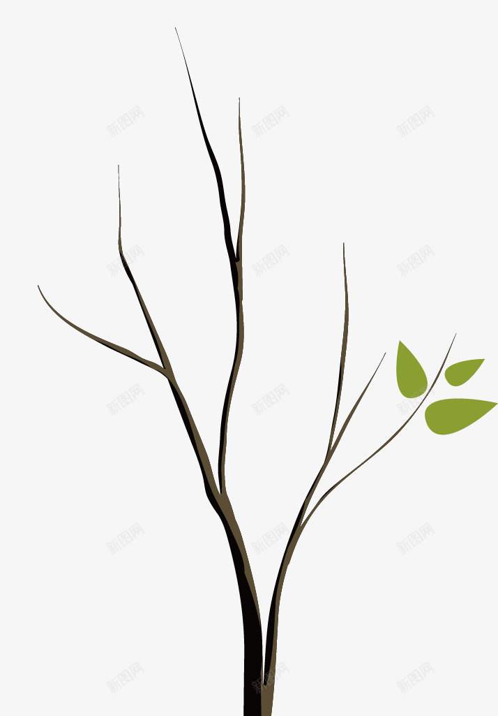绿色发芽的小树png免抠素材_88icon https://88icon.com 刚发芽的树 卡通 手绘 树 树木 树林 森林 植物
