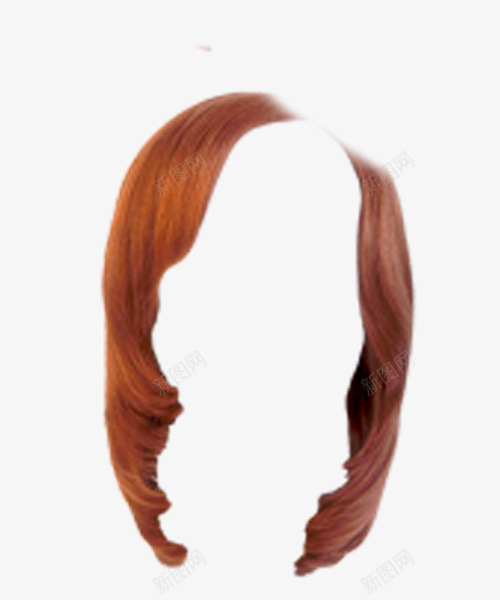 棕色女士头发发型假发png免抠素材_88icon https://88icon.com 假发 发型 头发 女士 棕色