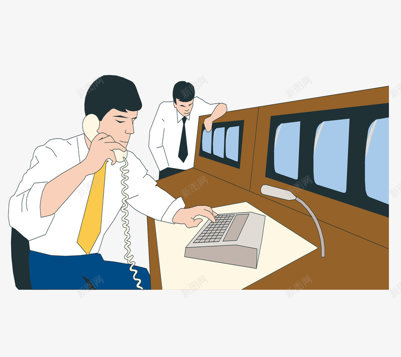商场前台工作人员png免抠素材_88icon https://88icon.com 公司员工 前台 各职业人员 工作 打电话 柜员 电话 职员