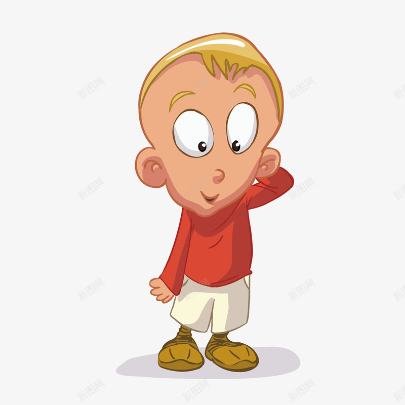 呆滞熊孩子黄发小男生png免抠素材_88icon https://88icon.com 呆滞 孩子 男生 黄发