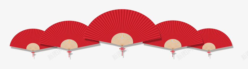 中国风扇子png免抠素材_88icon https://88icon.com 中国风 卡通樱花红色扇子 扇子 红色