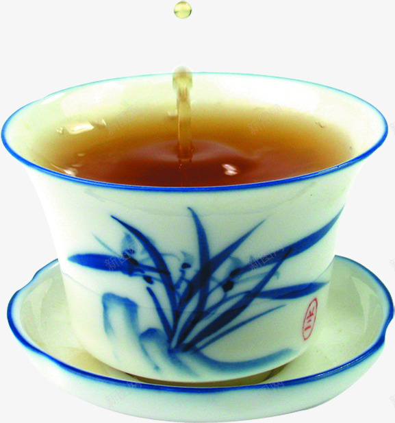 茶杯陶瓷青花瓷毛笔字png免抠素材_88icon https://88icon.com 毛笔字 茶杯 陶瓷 青花瓷
