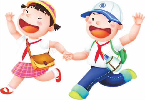 奔跑上学男孩女孩png免抠素材_88icon https://88icon.com 上学 奔跑 女孩 男孩