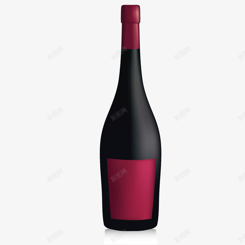 餐饮文化酒瓶装饰矢量图eps免抠素材_88icon https://88icon.com 红酒 装饰 酒瓶 矢量图