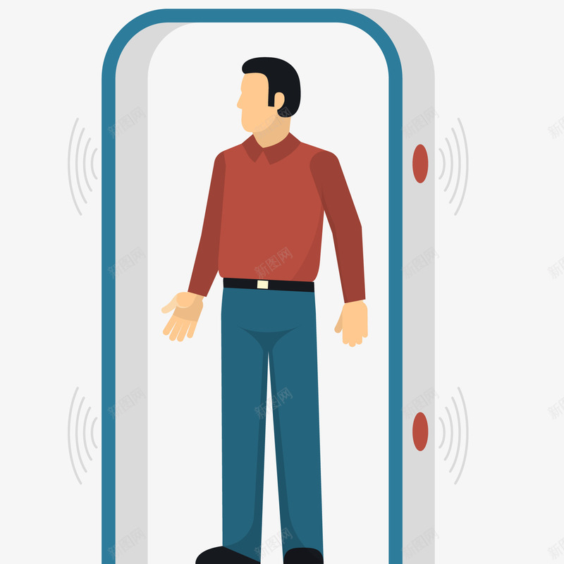 卡通过安检的人物png免抠素材_88icon https://88icon.com Q版小火车 人物设计 卡通 火车站 过安检 飞机场