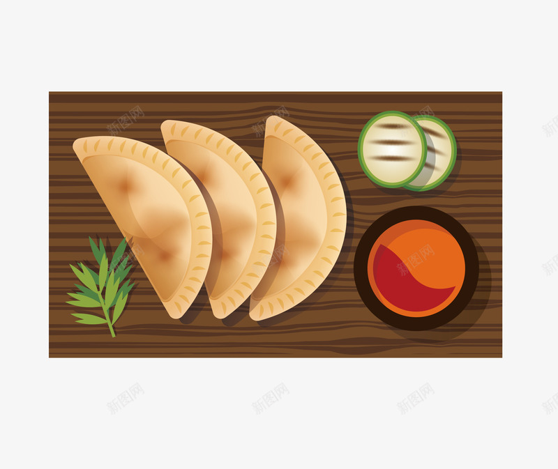 韭菜盒子png免抠素材_88icon https://88icon.com 菜板 菜盒子 食物