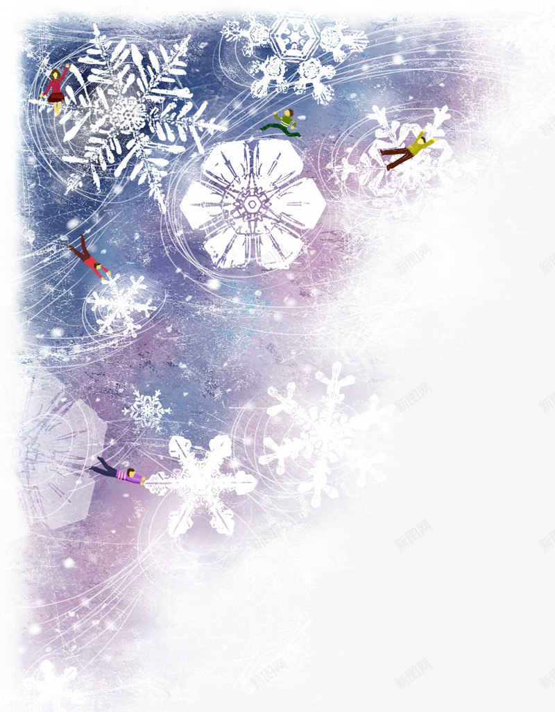 卡通手绘花纹人物psd免抠素材_88icon https://88icon.com 人物 动态 卡通 手绘 花纹 雪花