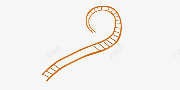 卡通铁轨道png免抠素材_88icon https://88icon.com 卡通 棕色 装饰 转弯 铁轨