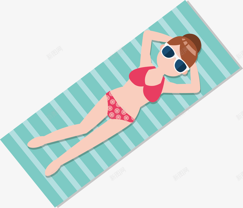 卡通沙滩阳光浴的女郎png免抠素材_88icon https://88icon.com 卡通沙滩阳光浴的女郎 沙滩阳光浴的女郎 沙滩阳光浴的女郎矢量 矢量卡通沙滩阳光浴的女郎