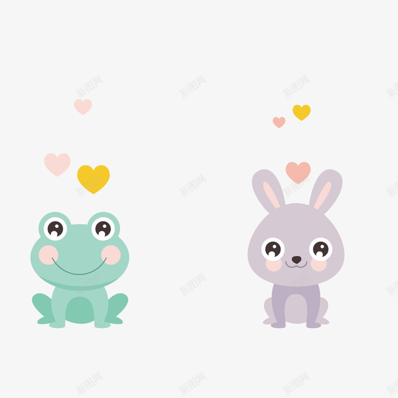 可爱装饰png免抠素材_88icon https://88icon.com AI兔子 兔子图片矢量免抠 卡通兔子 可爱兔子 可爱的兔子 可爱的青蛙 图案 头像 小兔子 小动物 广告设计 微笑脸 心形 情侣头像 爱心 设计 青蛙 青蛙和兔子