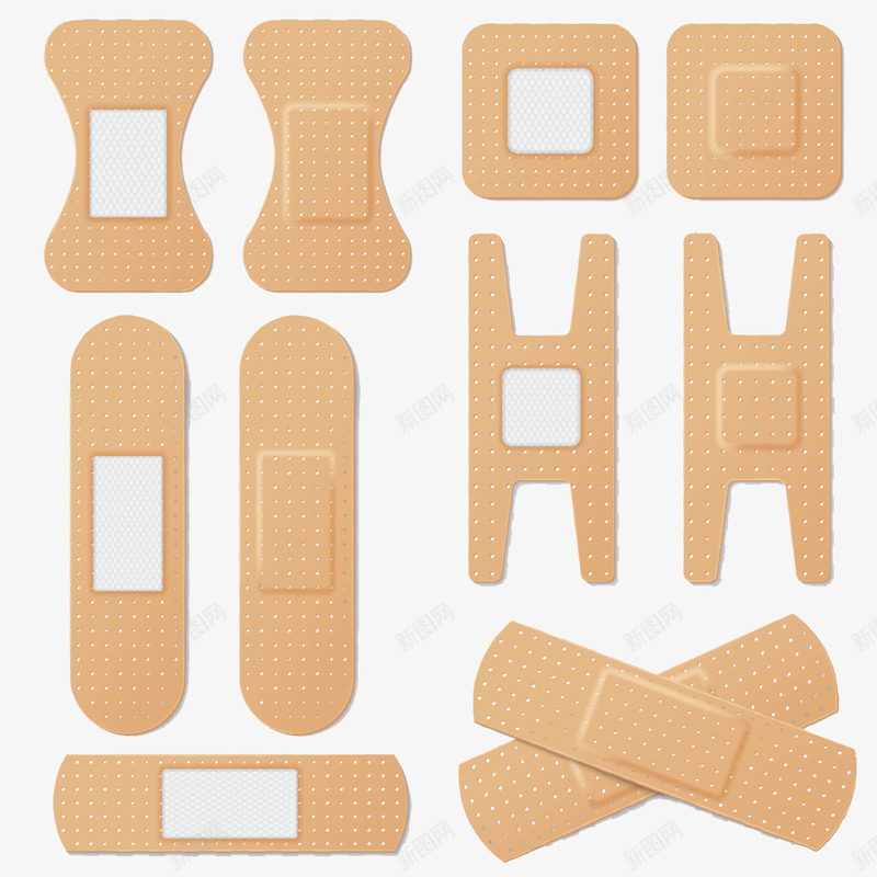各种形状的黄色创口贴矢量图eps免抠素材_88icon https://88icon.com 创口贴PNG 医疗用具 受伤 矢量创口贴 阶梯式创口贴 黄色创口贴 矢量图